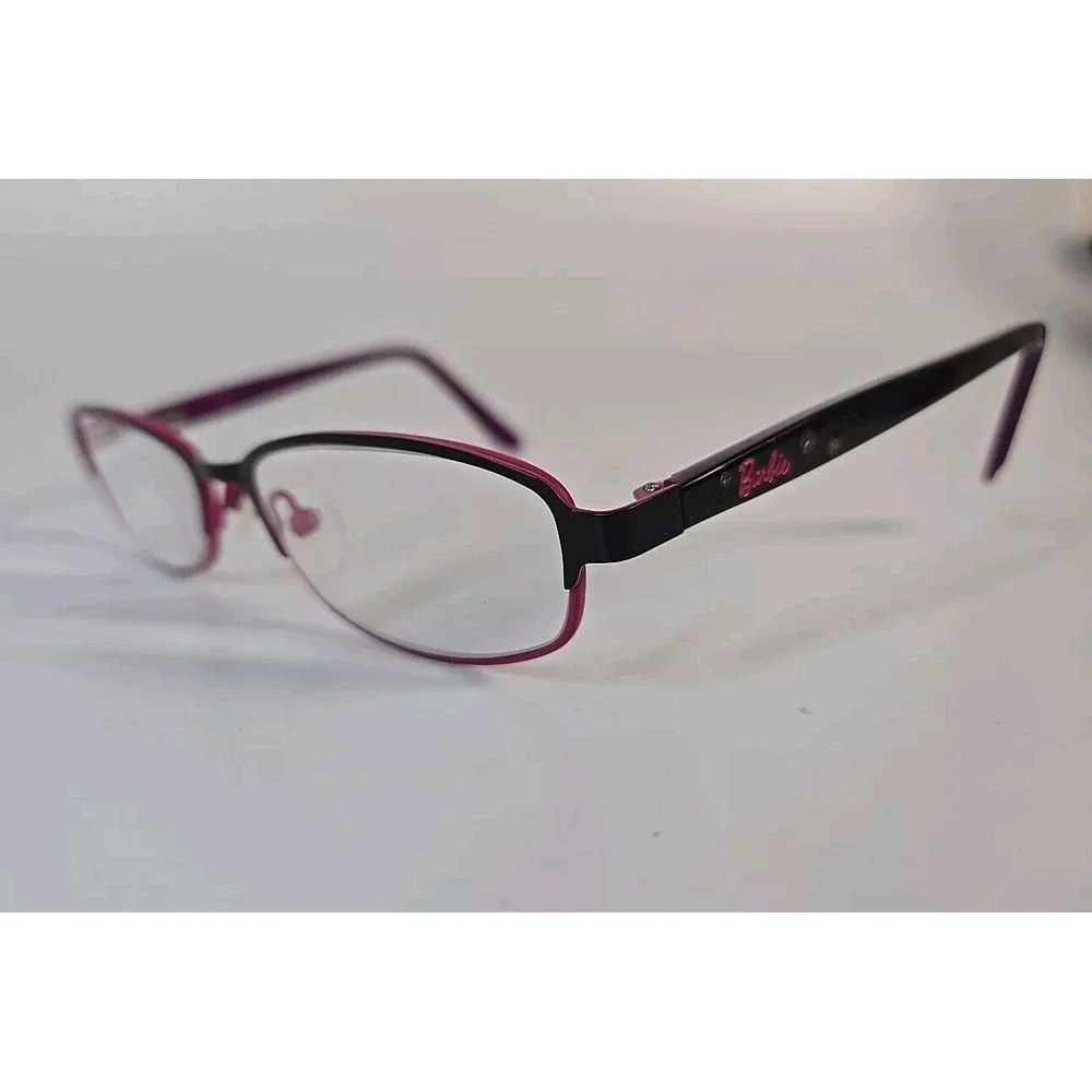 BARBIE RX EYEGLASS FRAME  49-15-127 PINK BLACK FIESTA‎